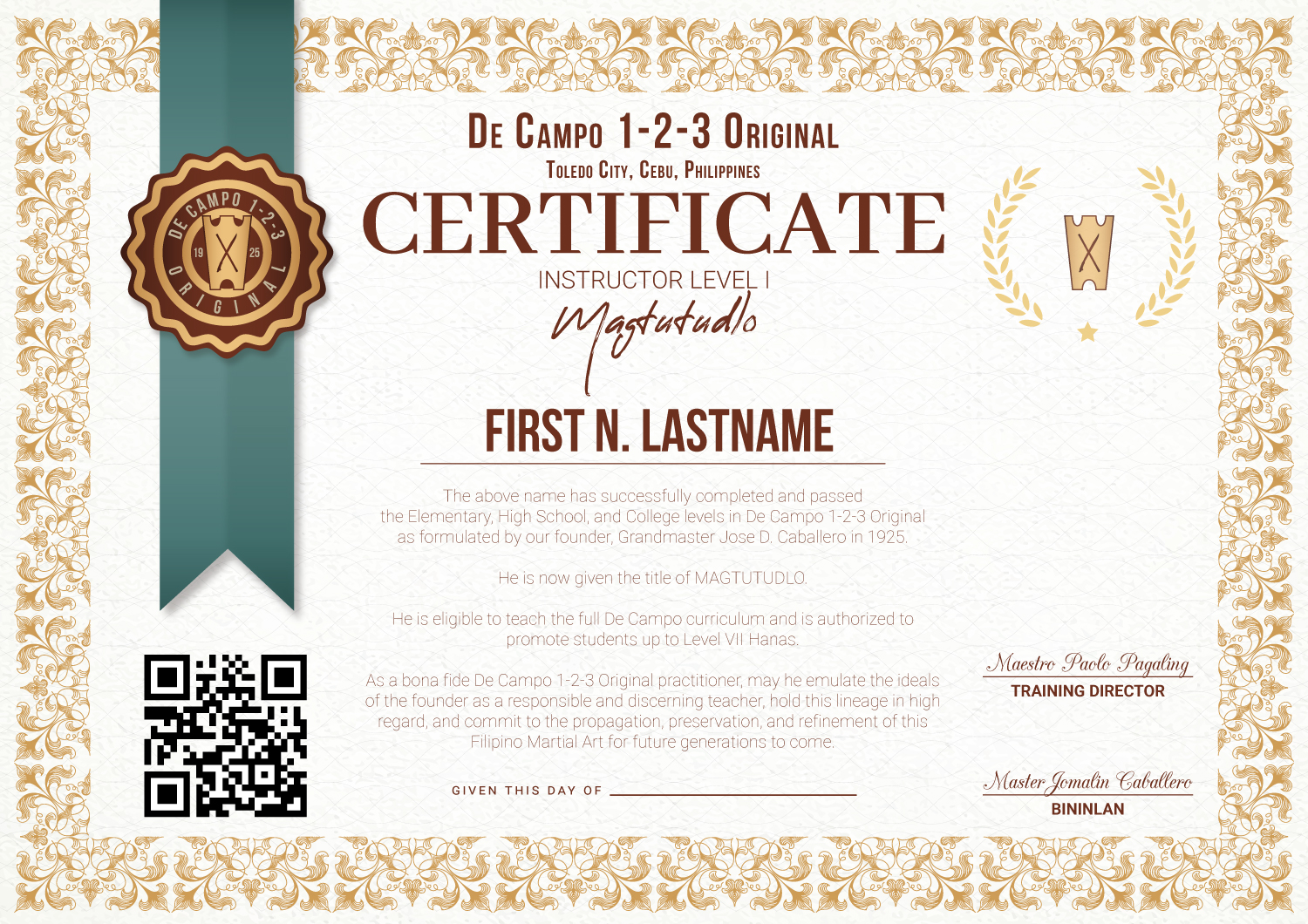 De-Campo-1-2-3-Original-Official-Certificate-2021